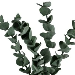 B&M Stone White Vase With Plants -B and M Shop 394716 stone white vase with plants 2