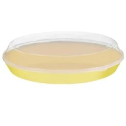 B and M Shop 26 B&M Food Tray With Clear Lid - Yellow