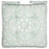 B&M Luxury Seat Pad - Green Floral Print -B and M Shop 396151 2 sided printed green floral shower resistant cushion