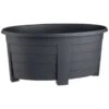 Oval Planter - Black -B and M Shop 397060 55cm oval planter black